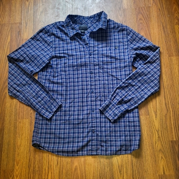 Fox Men's Plaid Button-Down Long Sleeve Shirt Size M - Classic Casual Style A78 - Picture 1 of 12